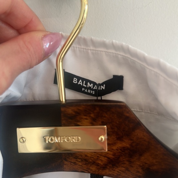 BALMAIN Lingerie Cut Poplin Dress in Blanc NWT - Picture 10 of 12